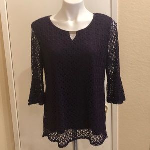 Purple Knitted Top